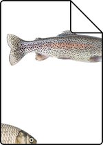 Proefstaal ESTAhome behangpapier vissen grijs - 139362 - 26,5 x 21 cm