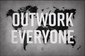 Walljar - Outwork Everyone (Map) - Muurdecoratie - Plexiglas schilderij