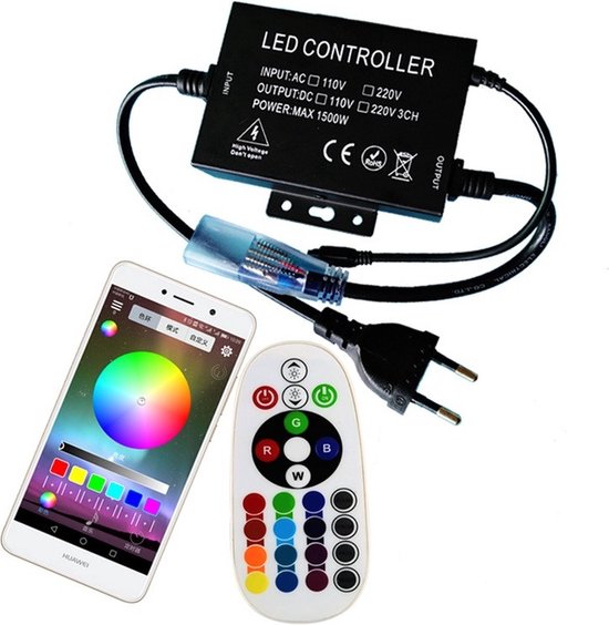 Jobfun LED Strip 10m Bluetooth LED Strip RGB Kleurverandering Waterdichte LED Lichtketting Bedienbaar via App Muziekmodus LED Band voor Garderobe Decoratie Feest Thuis Slaapkamer Dimbaar