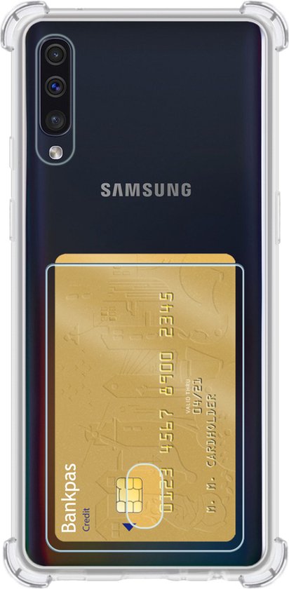 Samsung Galaxy A70 Hoesje Shock Proof Transparant Pashouder - Samsung  Galaxy A70... | bol.com