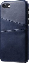 Étui portefeuille en cuir Peachy pour iPhone 7 8 SE 2020 SE 2022 - Protection bleu foncé