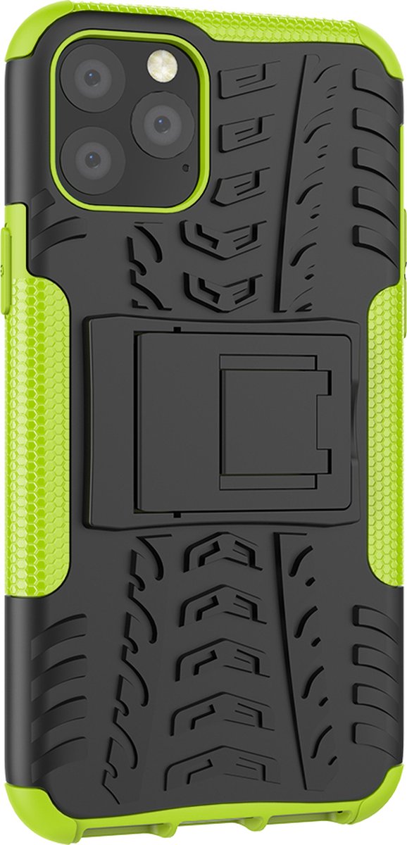 Peachy Shockproof bescherming hoesje geschikt voor iPhone 11 Pro case - Groen