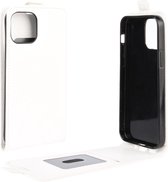 Peachy Flip case kunstleer hoesje voor iPhone 12 mini - wit