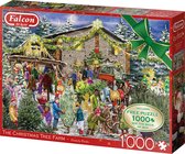 Falcon de luxe The Christmas Tree Farm 2x1000 stukjes - Legpuzzel
