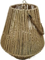 Dijk Natural Collections-Lantaarn jute met glas-Naturel-27x30