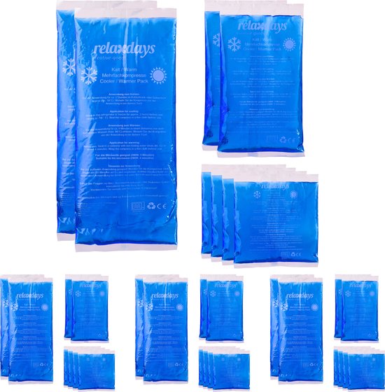 Foto: Relaxdays 32 x hot cold pack koud warm kompres gel pack cold pack hot pack