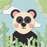 Aluminium Schilderij Panda - Wanddecoratie - Kinderkamer - Babykamer