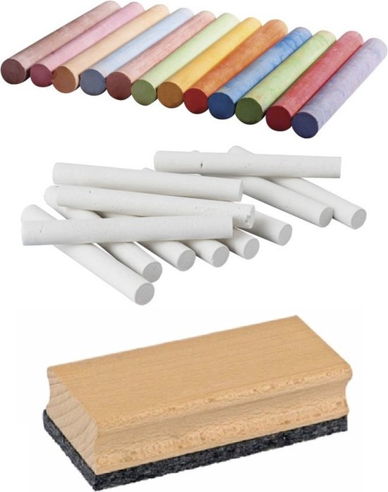 Craies Blanches - PELIKAN - 755/12 - Etui de 12 - Pour Tableaux Noirs - Mixte - Blanc