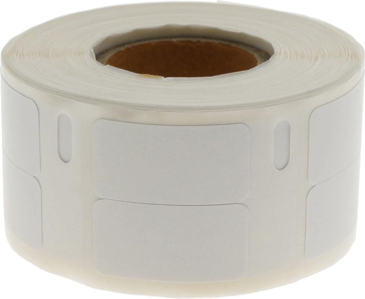 BeMatik - Rol van 1000 zelfklevende etiketten compatibel met Dymo S0722530 en 11353 24x12mm