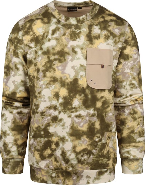 Napapijri - Sweater Groen - Heren - Maat XL - Modern-fit