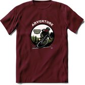 Adventure T-Shirt | Mountainbike Fiets Kleding | Dames / Heren / Unisex MTB shirt | Grappig Verjaardag Cadeau | Maat XL