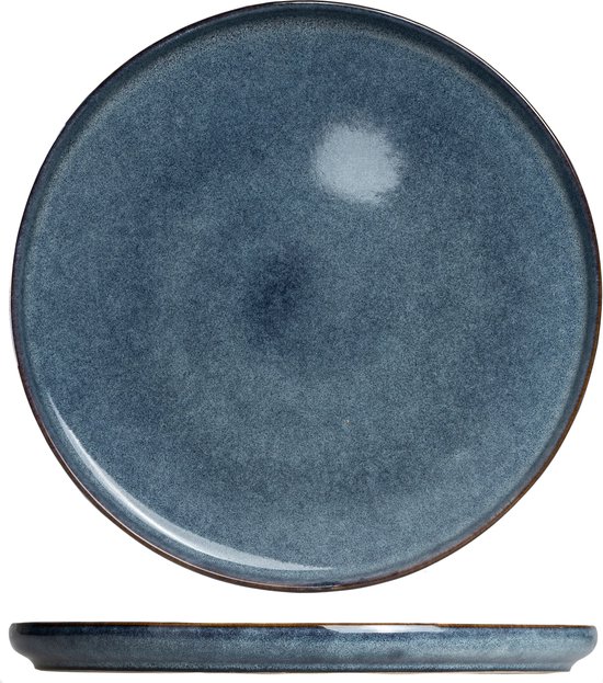 ONA - Duna - assiette plate - 21cm - bleu - set/4 | bol.com