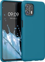 kwmobile telefoonhoesje voor Motorola Edge 20 Lite - Hoesje voor smartphone - Back cover in Caribisch blauw