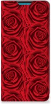 Mobiel Bookcase Geschikt voor Samsung Galaxy A73 Smart Cover Red Roses