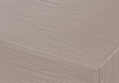 Tafelzeil/tafelkleed Damast taupe strepen print 140 x 300 cm - Tuintafelkleed