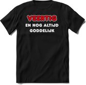 40 Jaar Goddelijk - Feest kado T-Shirt Heren / Dames - Rood / Zilver - Perfect Verjaardag Cadeau Shirt - grappige Spreuken, Zinnen en Teksten. Maat XL