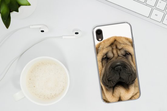 Coque iPhone XR - Chien Rides - Chambre de bébé - Bébé - Jeune - Chambre d'enfant - Chambre d'enfant - Coque de téléphone en Siliconen -