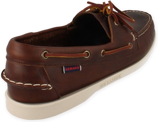 Sebago Docksides Portland bootschoen heren brown cognac, maat 41,5