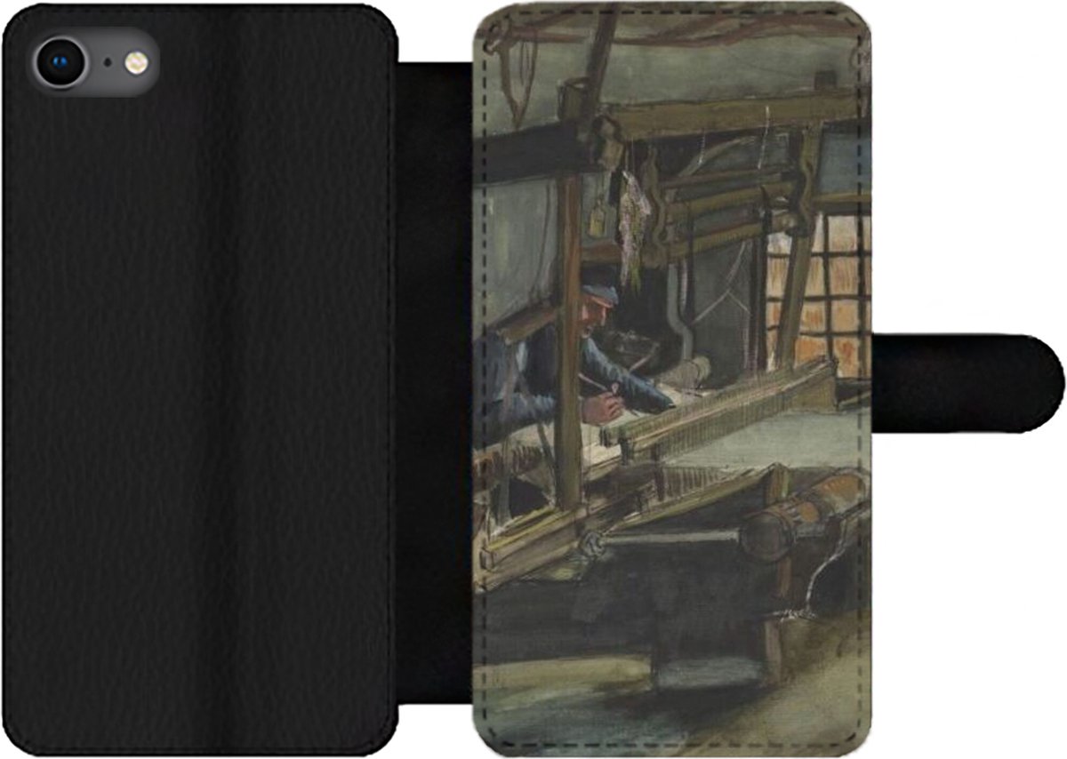 Telefoonhoesje Geschikt voor iPhone 8 telefoonhoesje - Wever - Vincent van Gogh - Met vakjes - Wallet case met magneetsluiting
