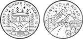 Find Your Road & Home is Where the Heart is - Set van 2 pins