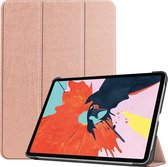 Case2go - Tablet hoes geschikt voor iPad Air 2022 - 10.9 Inch - Tri fold Book Case - Met Auto Sleep/wake functie - Rosé Goud