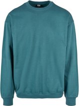Urban Classics Crewneck sweater/trui -L- Pigment dyed Blauw