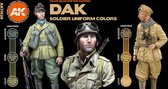 DAK Soldier Uniform Colors Set - AK-Interactive - AK-11628