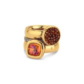 Melano Vivid & Friends Sunset ringen set - goudkleurig - dames - maat 64