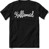 Koffiemeid T-Shirt Heren / Dames - Perfect koffie ochtend Shirt cadeau - koffiebonen spreuken teksten en grappige zinnen Maat XXL