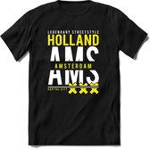 Amsterdam - Holland | TSK Original & vintage | T-Shirt Heren - Dames | Geel | Perfect Cadeau Shirt | Grappige Spreuken - Zinnen - Teksten | Maat M