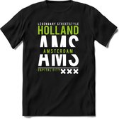 Amsterdam - Holland | TSK Original & vintage | T-Shirt Heren - Dames | Groen | Perfect Cadeau Shirt | Grappige Spreuken - Zinnen - Teksten | Maat L
