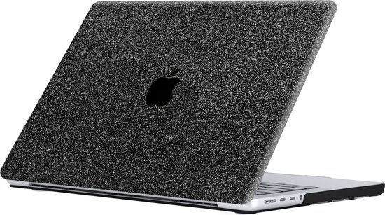 Lunso - housse de protection - MacBook Pro 16 pouces (2021) - Zwart Glitter