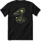 Retro Joystick | Gaming kado T-Shirt heren - dames | Groen | Perfect game pc cadeau shirt | Grappige console spreuken - zinnen - teksten Maat XL