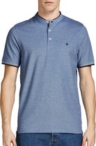 JACK&JONES JJEPAULOS MAO POLO SS NOOS Heren Poloshirt - Maat L