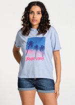 J&JOY - T-Shirt Vrouwen 10 Bahia Grey Melange Bahia Vibes