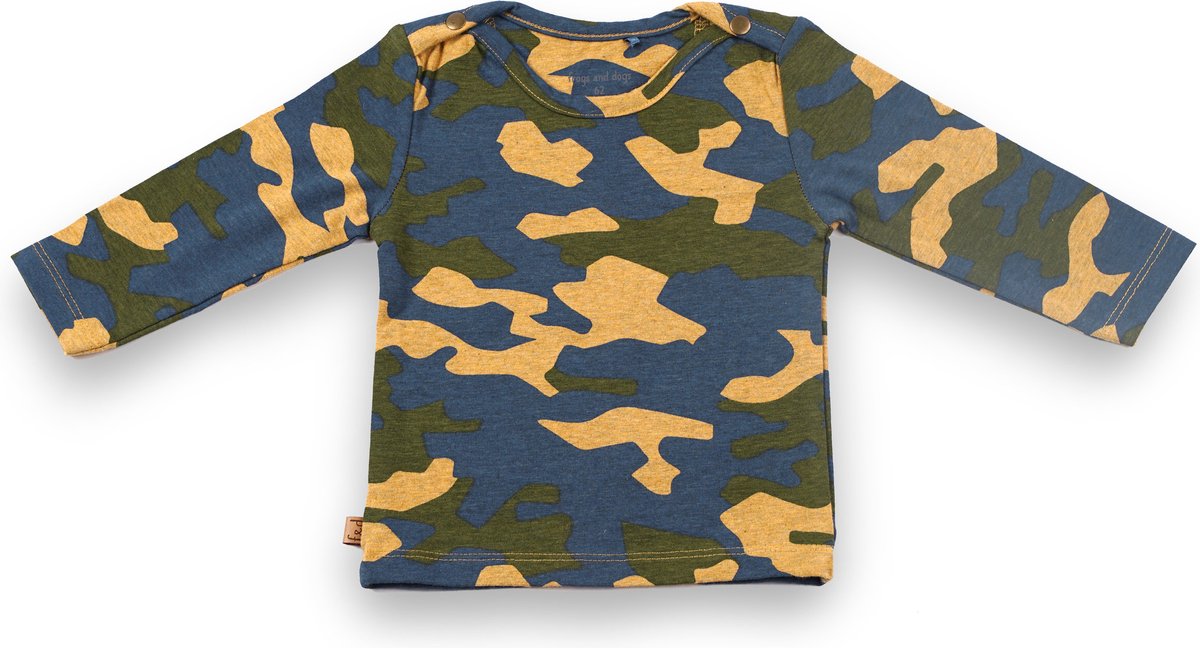 Frogs and Dogs - Shirt - Camouflage - Maat 62 - Jongens