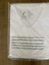 Alca Fashion - heren t-shirt V-hals wit maat 8XL