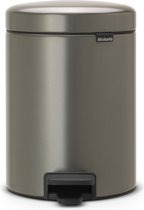 Brabantia NewIcon Pedaalemmer 5L Platinum