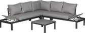 SenS Garden Furniture - Leroy Aluminium Loungeset - Grijs - 72x72x33