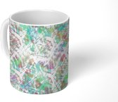 Mok - Regenboog - Pastel - Tie dye - Patronen - Mokken - 350 ML - Beker - Uitdeelcadeautjes