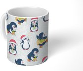Mok - Koffiemok - Pinguïn - Winter - Kind - Design - Mokken - 350 ML - Beker - Koffiemokken - Theemok