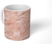 Mok - Marmer print - Luxe - Patronen - Roze - Mokken - 350 ML - Beker - Uitdeelcadeautjes