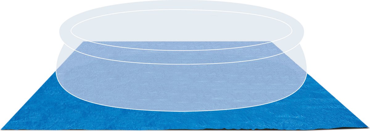 Intex zwembad grondzeil 472 x 472 cm blauw