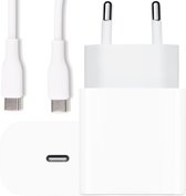 Snellader voor Samsung - Inclusief USB C Laadkabel - Geschikt voor Samsung Galaxy S20 / S11 / S10 etc. - Wit