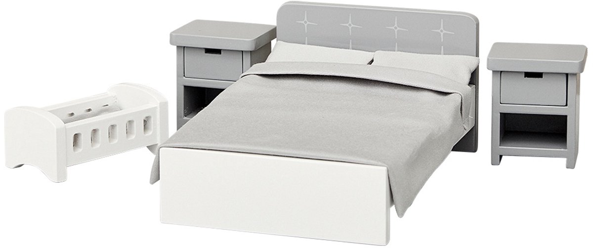 Byastrup Houten Poppenhuis Slaapkamer 5-delig