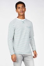 Gabbiano T-shirt Longsleeve In Jaquard Stretch Kwaliteit 152575 Ecru 102 Mannen Maat - 3XL
