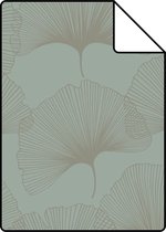 Proefstaal Origin Wallcoverings behang ginkgo bladeren saliegroen - 347733 - 26,5 x 21 cm