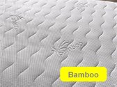 1-Persoons BAMBOO Matras - MICROPOCKET HR/Koudssschuim 7 ZONE 25 CM - 3D-Gemiddeld ligcomfort - 90x200/25