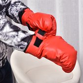 HOMCOM Boksbalset bokstraining set staande bokszak met handschoenen in hoogte verstelbaar A91-097