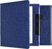 iMoshion Ereader Cover / Hoesje Geschikt voor Amazon Kindle Oasis 3 - iMoshion Vegan Leather Bookcase - Donkerblauw